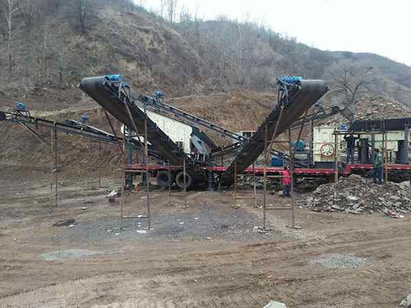 浙江錘式移動破碎機移動式破碎站