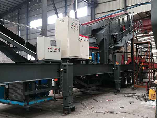 寧夏帶回料的移動破碎機建筑垃圾